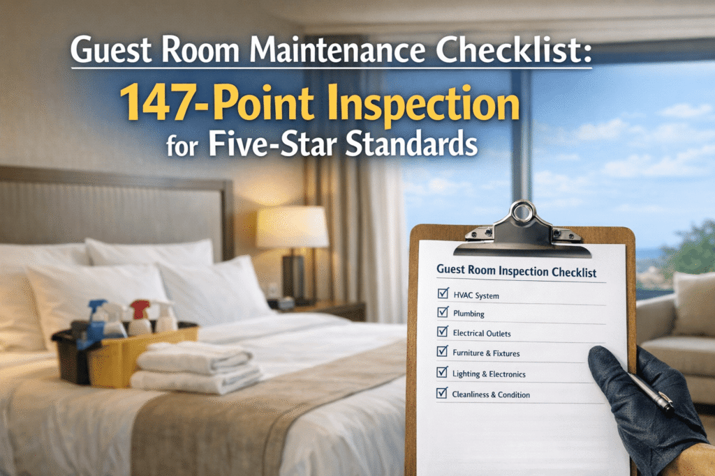 hotel pre-opening asset inventory